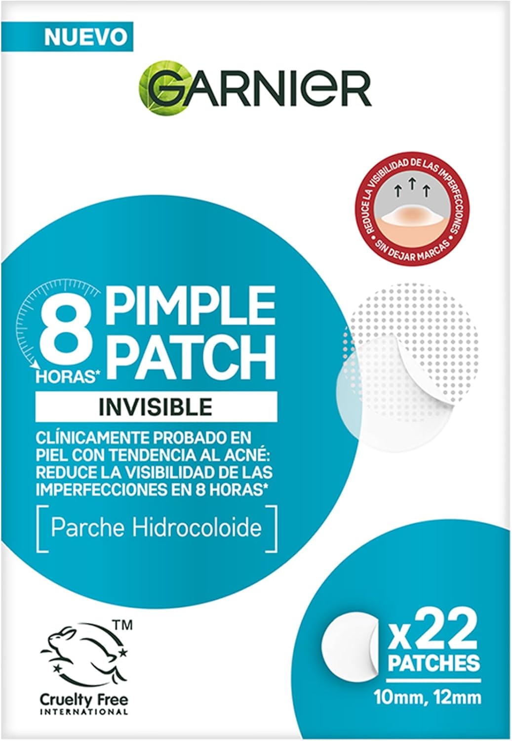 Parches Anti-Acne Invisibles Garnier Pure Active 22un
